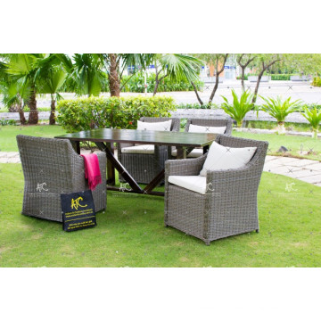 All Weather Patio Poly Rattan Dining Set